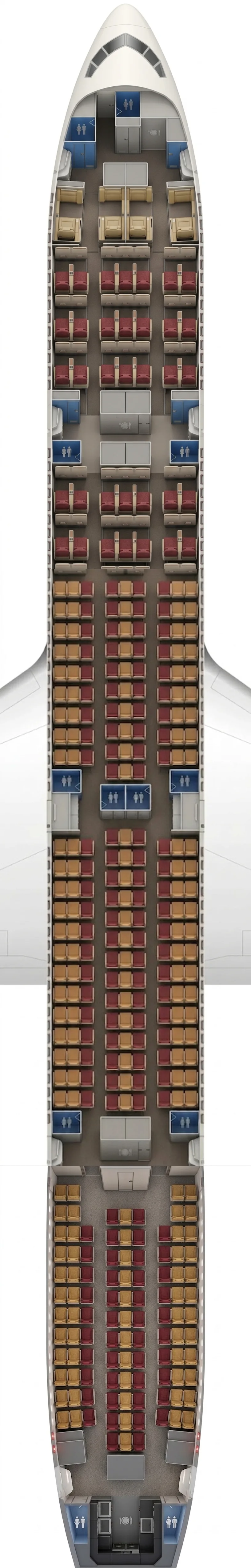 Air India Boeing 777-300ER seat map