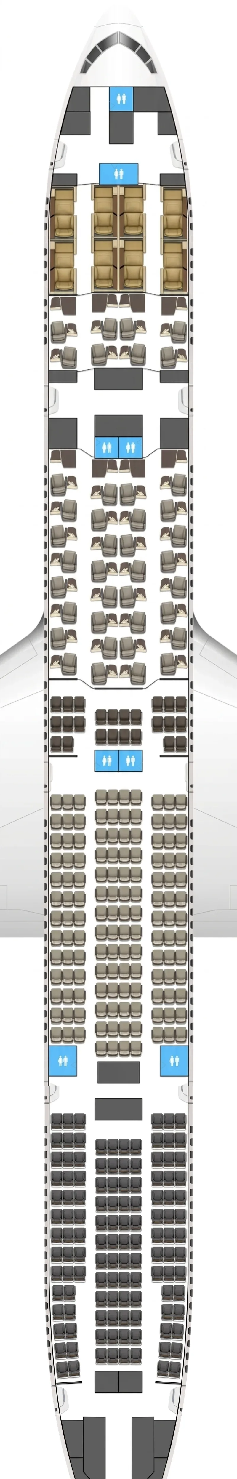 Air India Boeing 777-300ER seat map