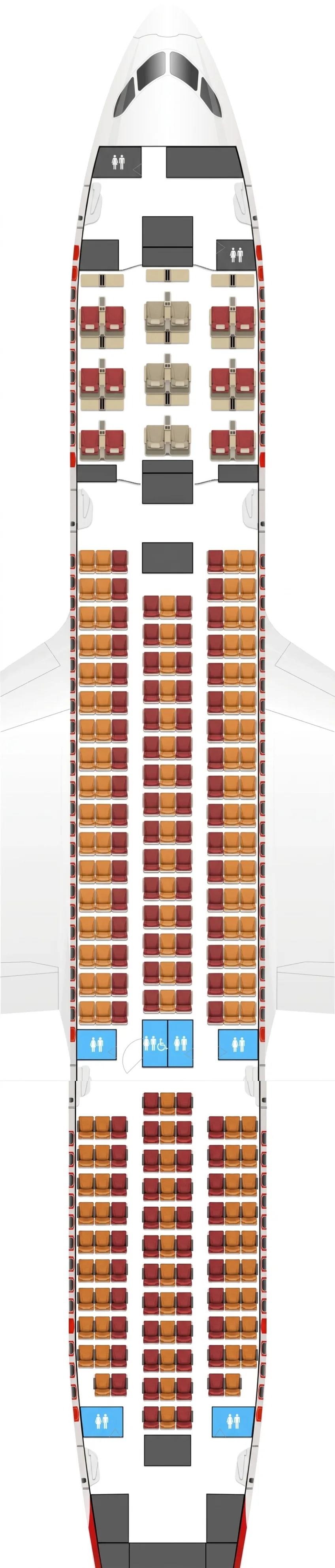 Air India Boeing 787-8 seat map