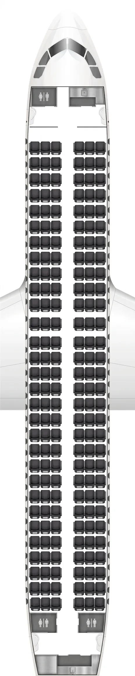 AirAsia Airbus A320 seat map
