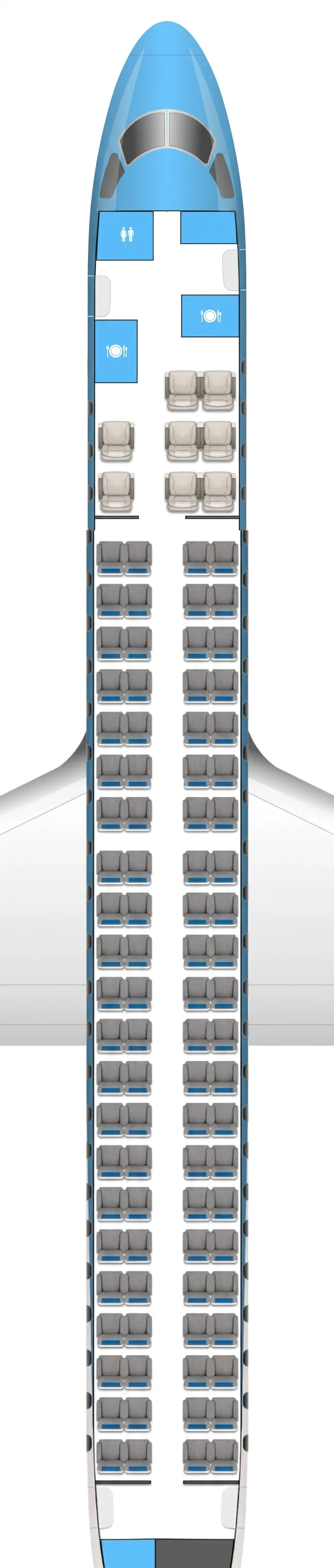 Aerolíneas Argentinas Embraer 190 seat map