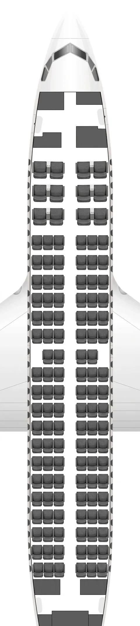 Alaska Airlines Boeing 737-700 seat map
