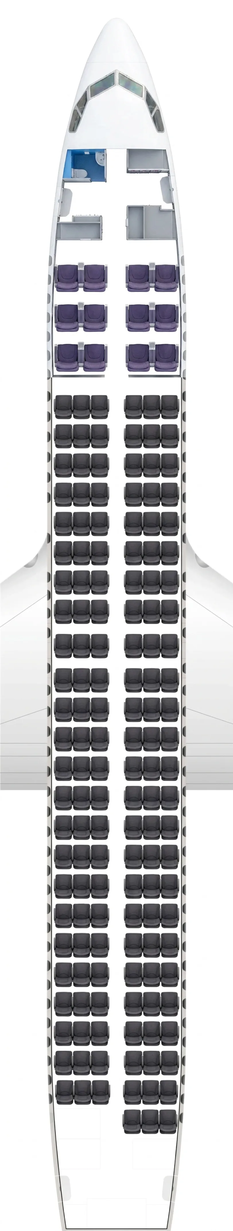 Royal Air Maroc Boeing 737-800 seat map
