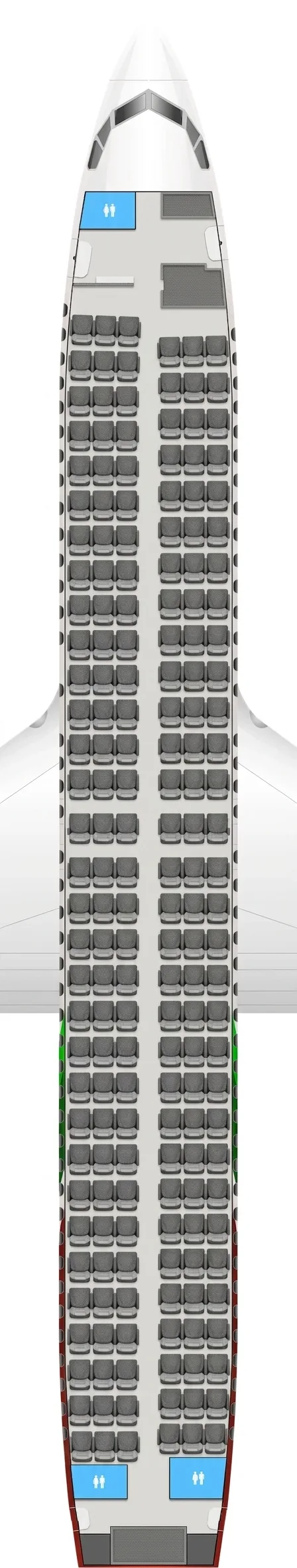 Royal Air Maroc Boeing 737 MAX 8 seat map