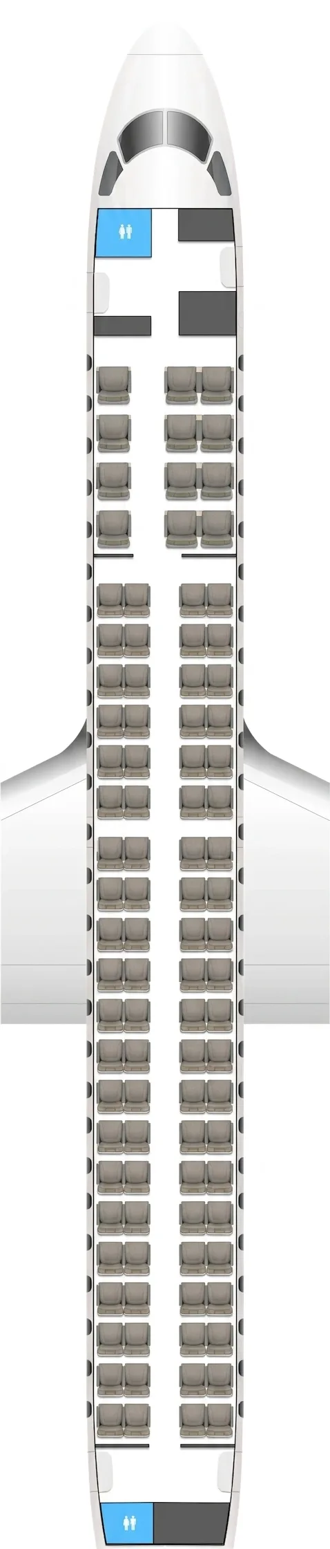 Royal Air Maroc Embraer 190 seat map