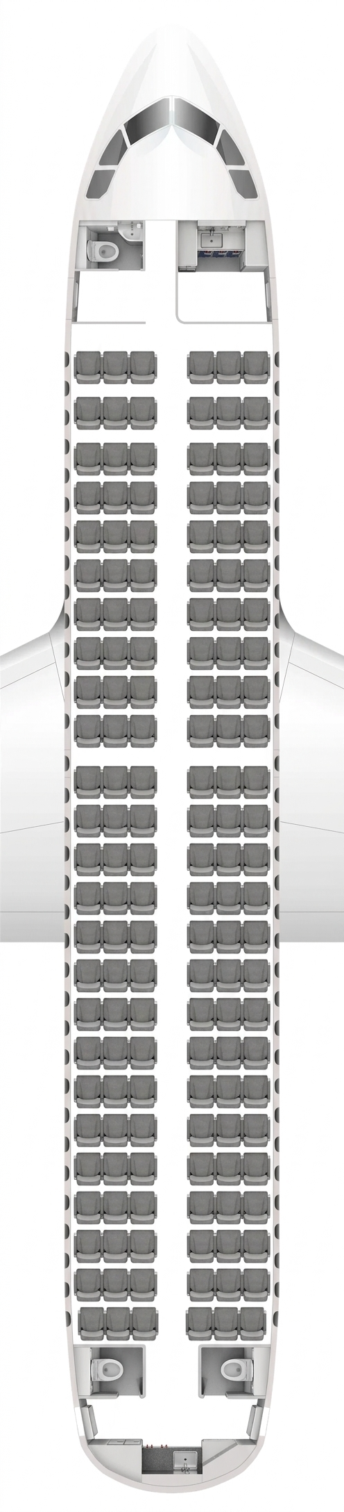 Avianca Airbus A319 seat map