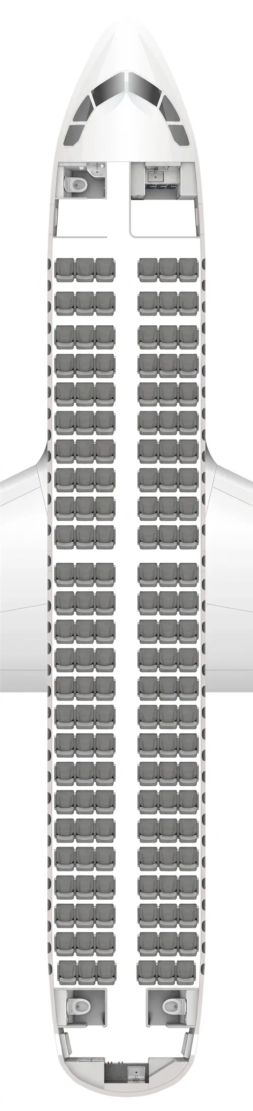 Avianca Airbus A319 seat map