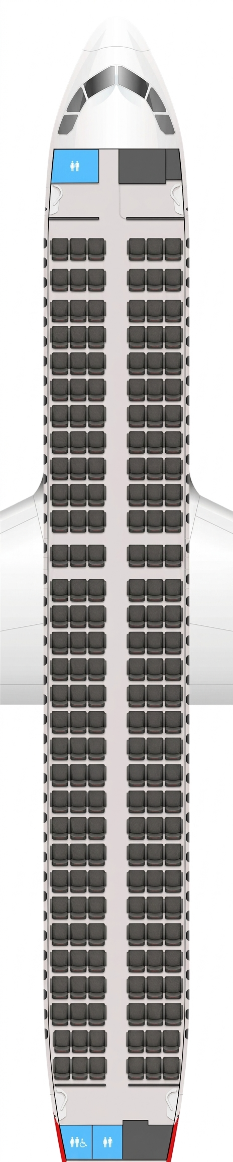 Avianca Airbus A320 seat map