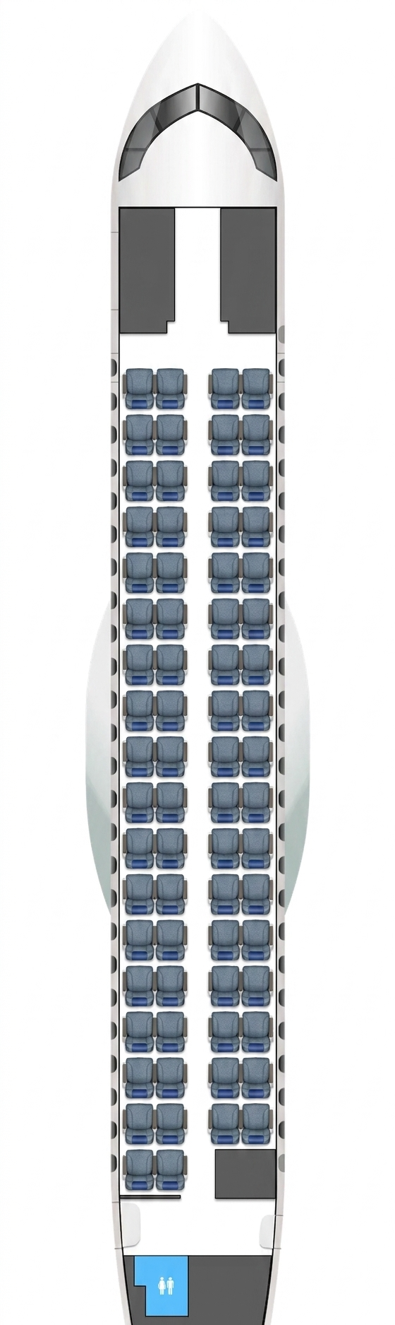 Finnair ATR 72-500 seat map