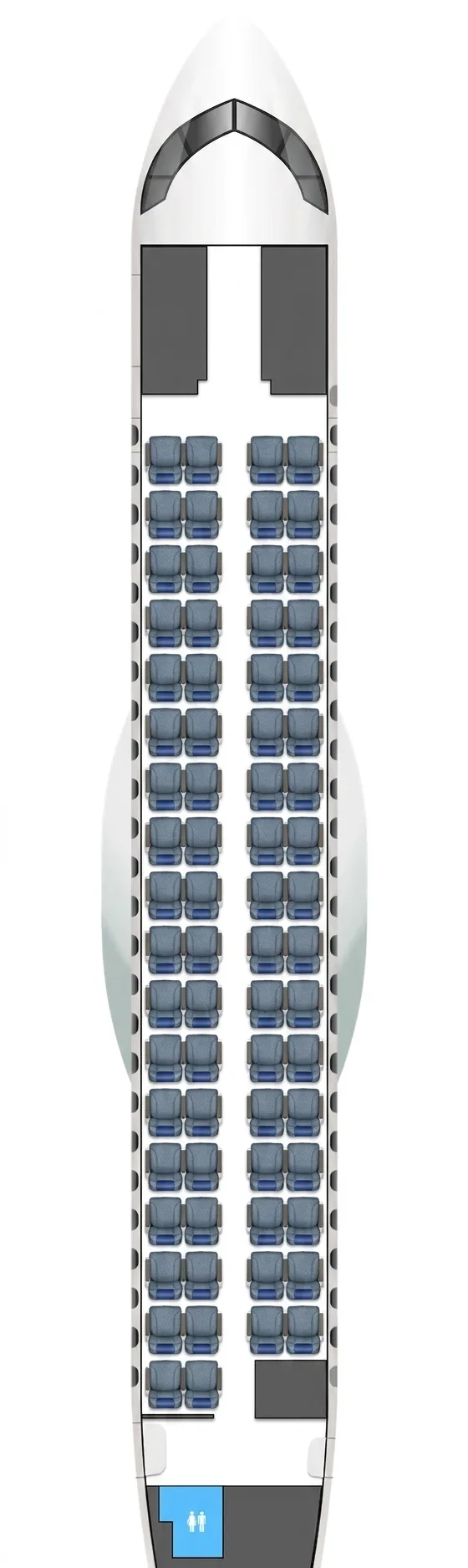 Finnair ATR 72-500 seat map
