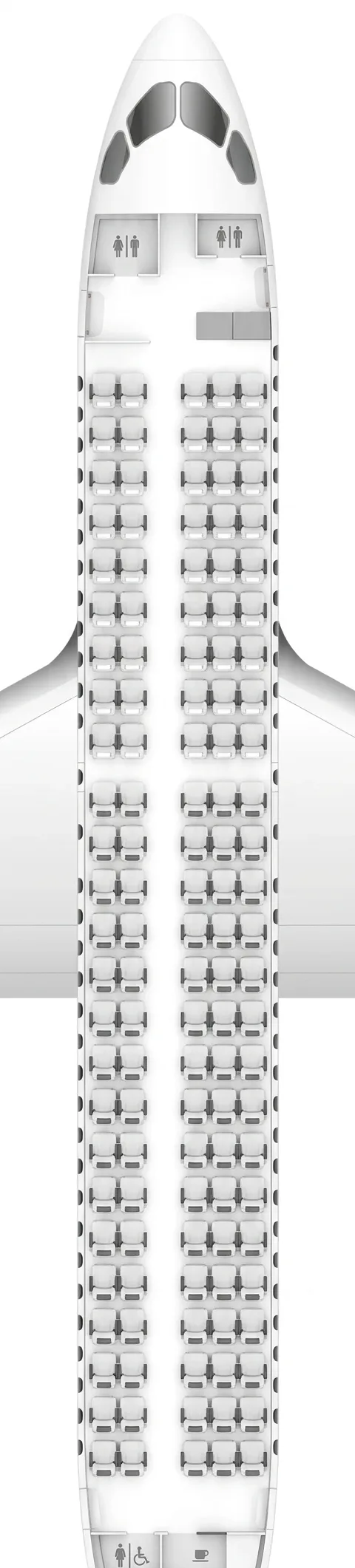 ITA Airways Airbus A220-100 seat map