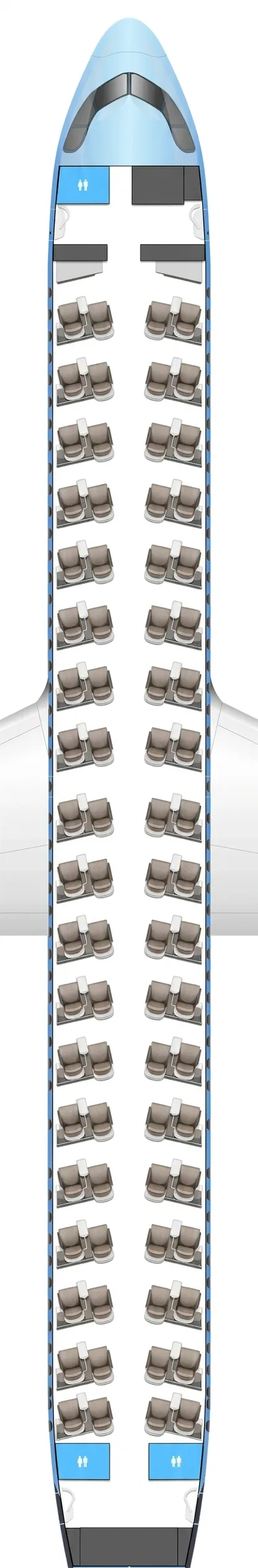 La Compagnie Airbus A321LR seat map