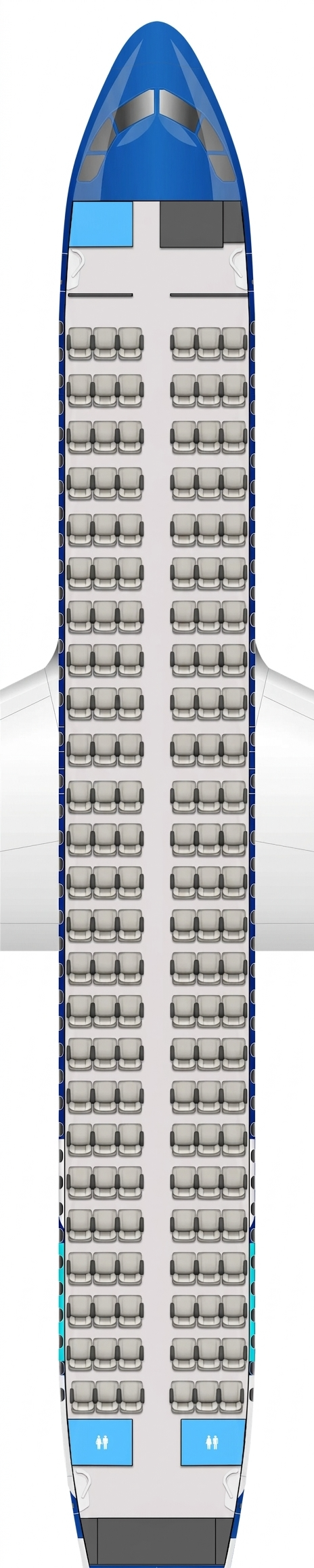 JetBlue Airways Airbus A320 seat map