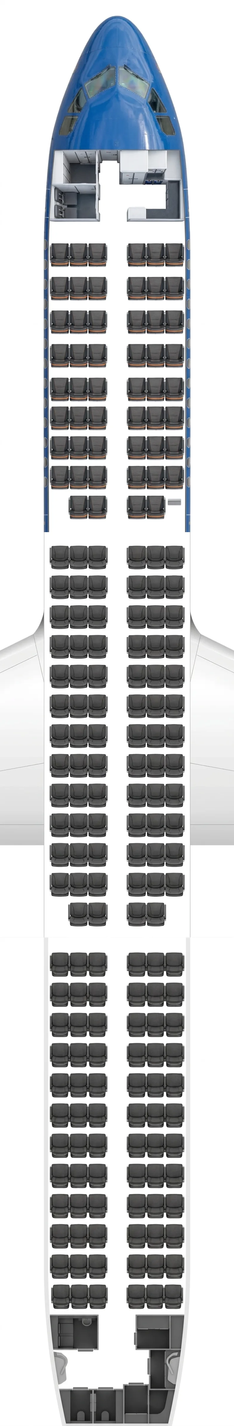 JetBlue Airways Airbus A321 seat map