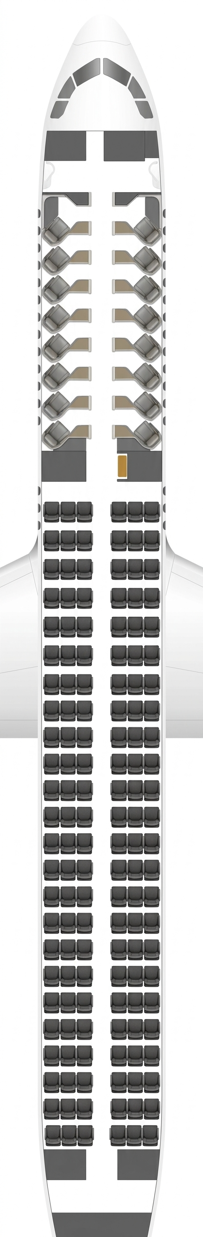 JetBlue Airways Airbus A321neo seat map