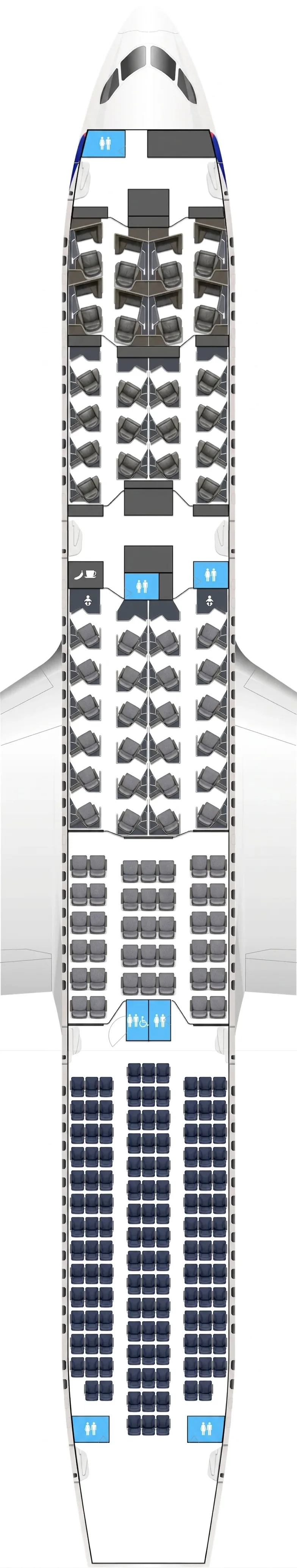 British Airways Boeing 787-9 seat map