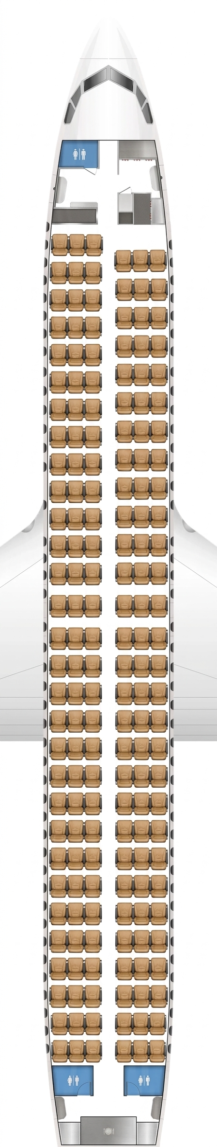 Skymark Airlines Boeing 737-800 seat map