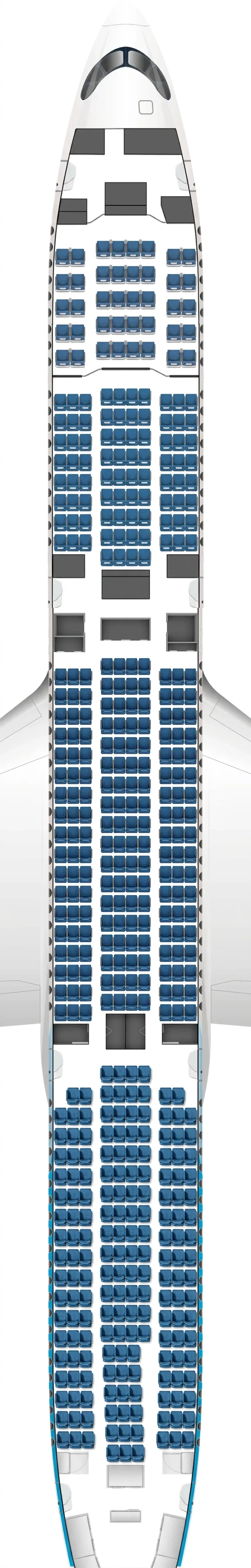 French Bee Airbus A350-1000 seat map