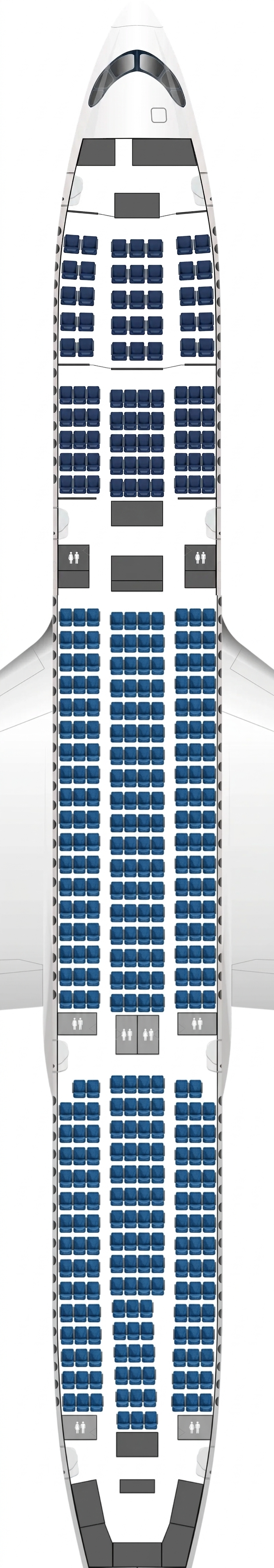 French Bee Airbus A350-900 seat map