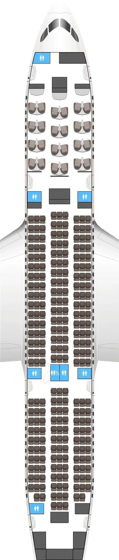 Biman Bangladesh Airlines Boeing 787-8 seat map