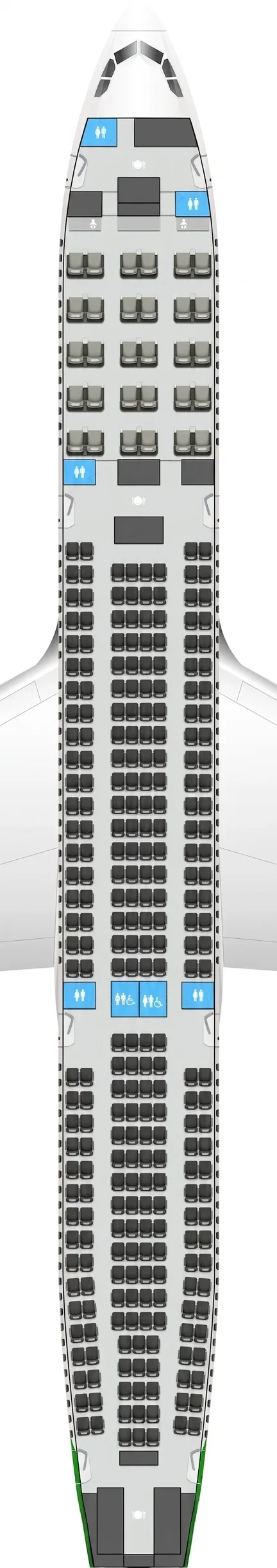 EVA Air Airbus A330-300 seat map