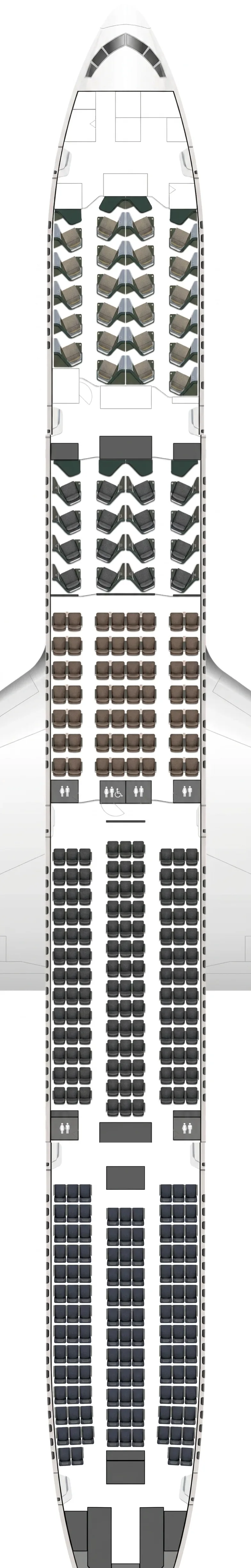 EVA Air Boeing 777-300ER seat map