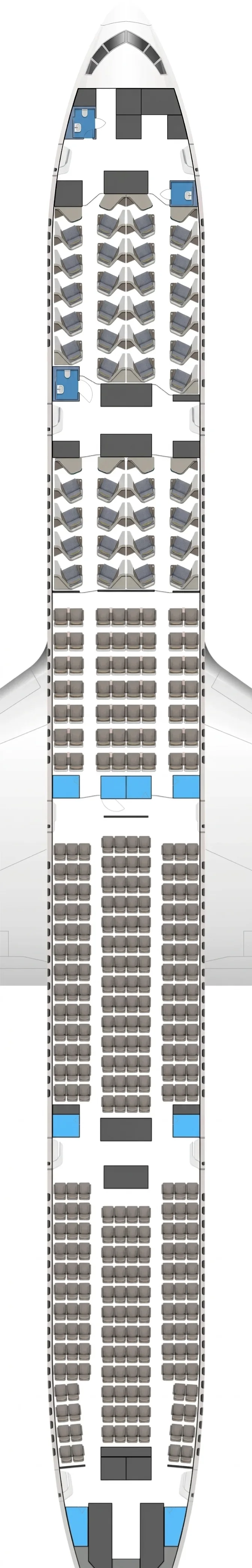 EVA Air Boeing 777-300ER seat map