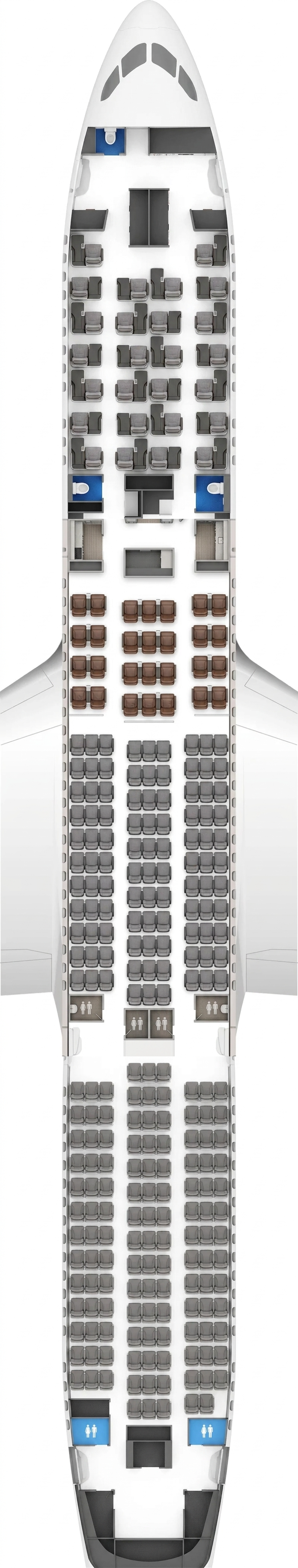 EVA Air Boeing 787-9 seat map ()