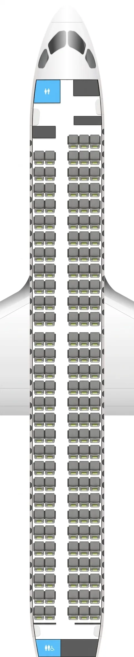 airBaltic Airbus A220-300 seat map