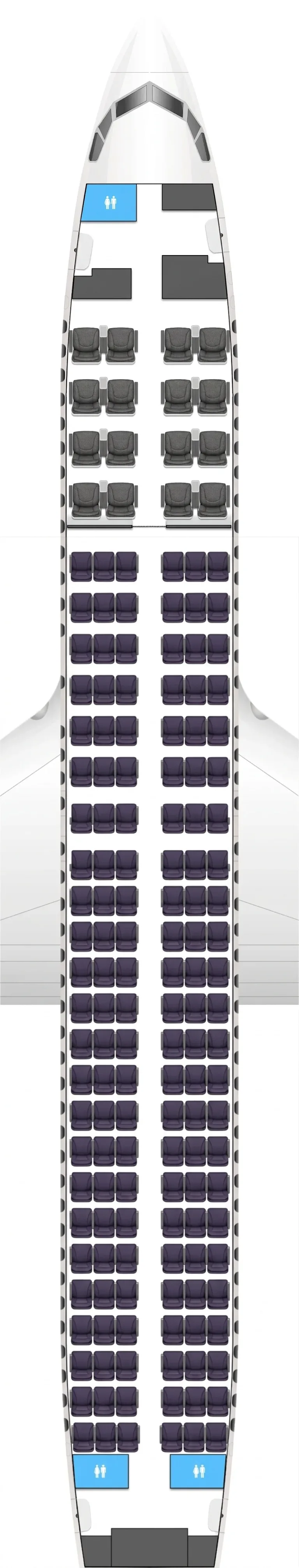 Caribbean Airlines Boeing 737 MAX 8 seat map