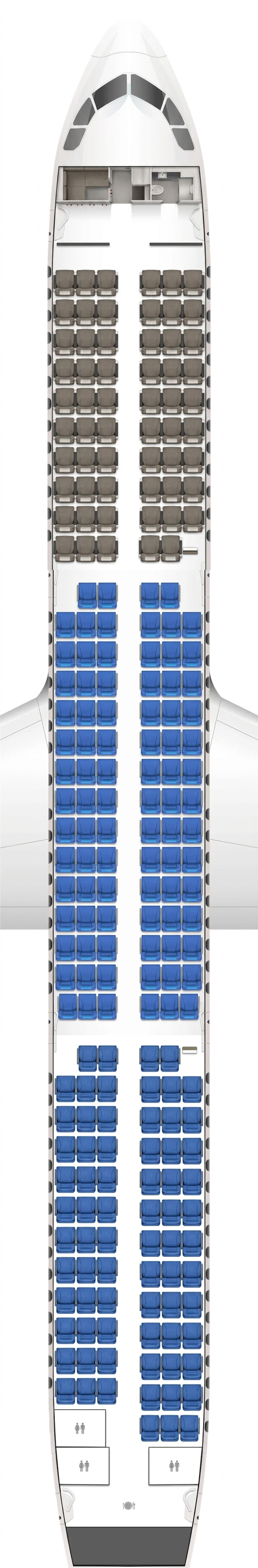 Air Busan Airbus A321 seat map