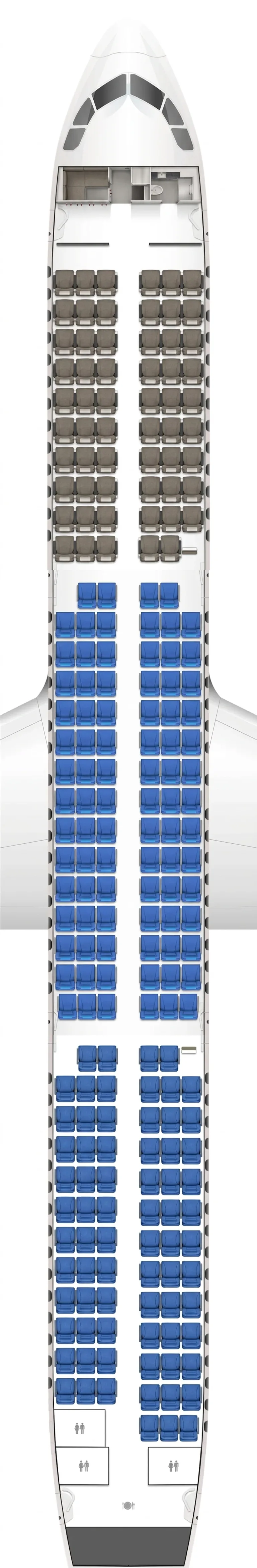 Air Busan Airbus A321 seat map
