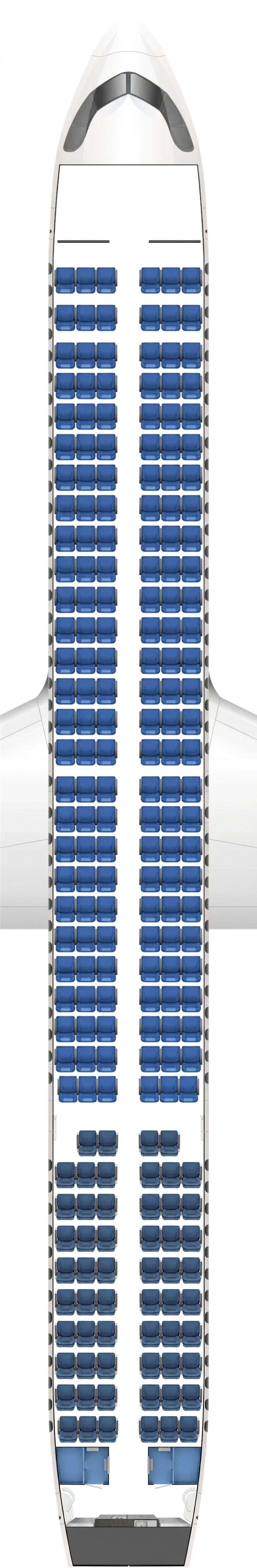 Air Busan Airbus A321LR seat map