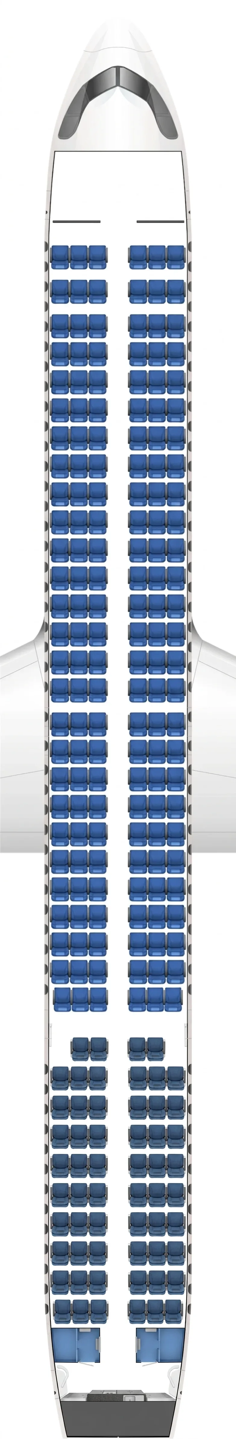 Air Busan Airbus A321LR seat map