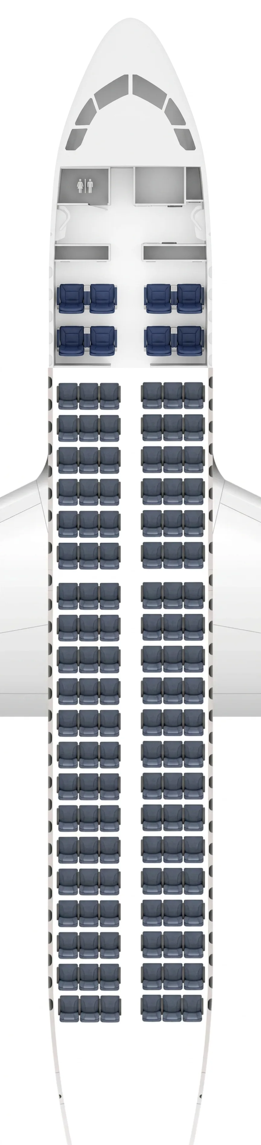 Air China Airbus A319neo seat map