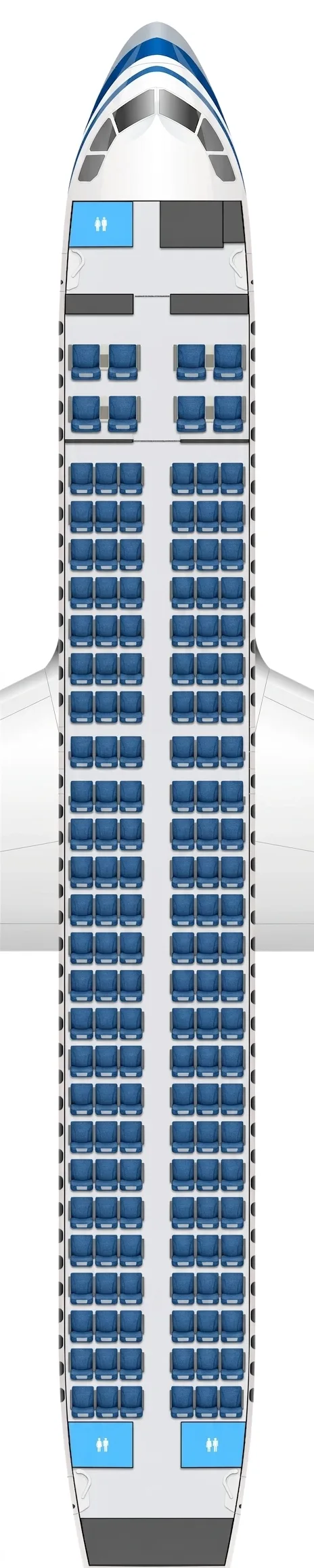 Air China Airbus A320 seat map