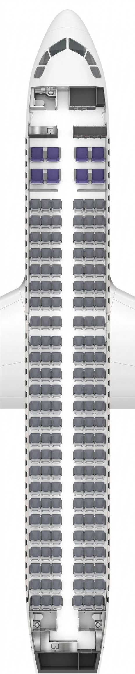 Air China Airbus A320neo seat map