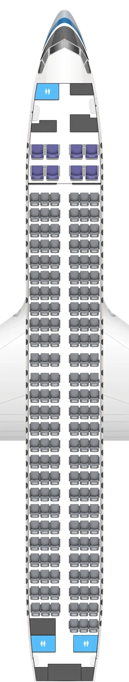 Air China Boeing 737-800 seat map