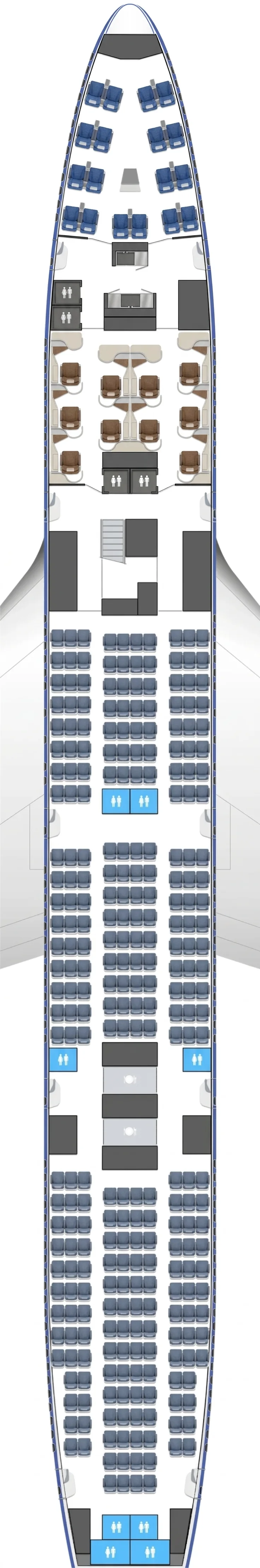 Air China Boeing 747-400 seat map