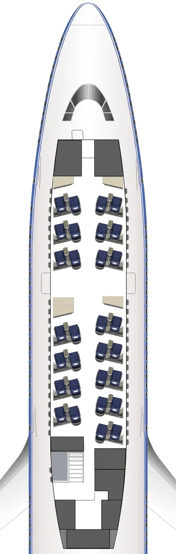 Air China Boeing 747-8 seat map
