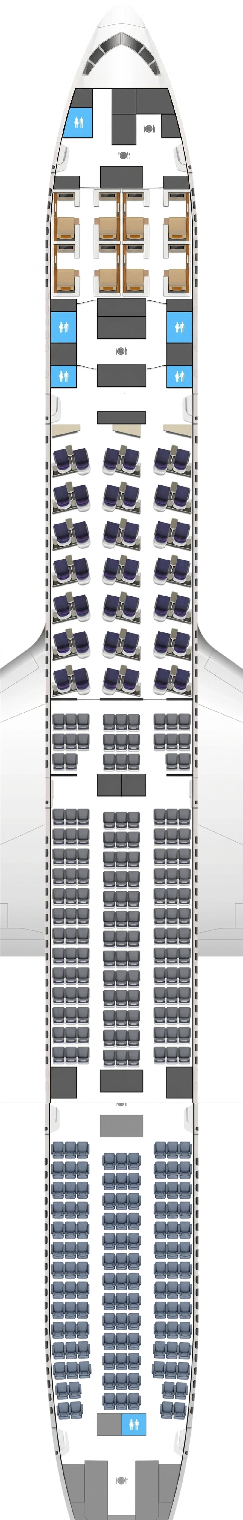 Air China Boeing 777-300ER seat map