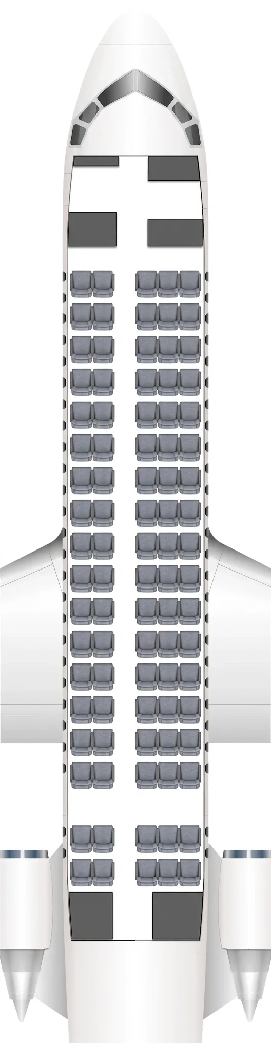 Air China Comac ARJ21-700 seat map