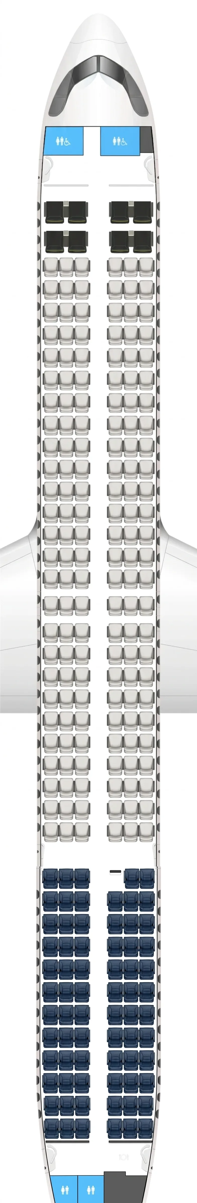 China Airlines Airbus A321neo seat map