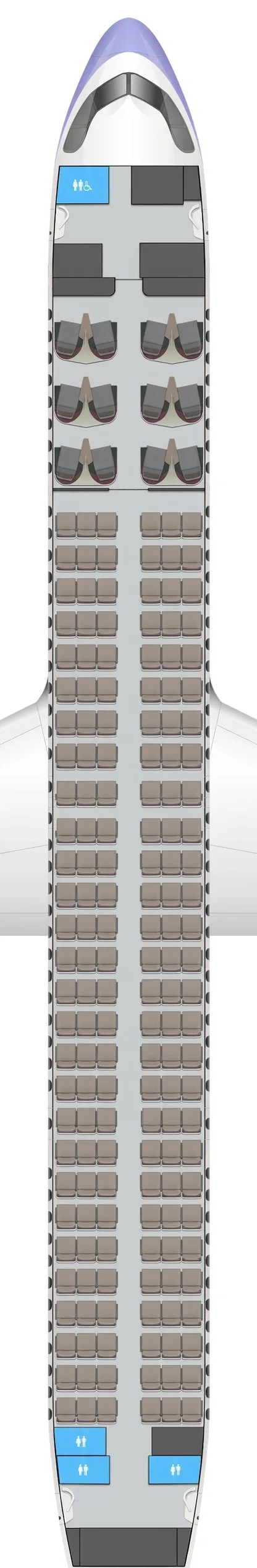 China Airlines Airbus A321neo seat map