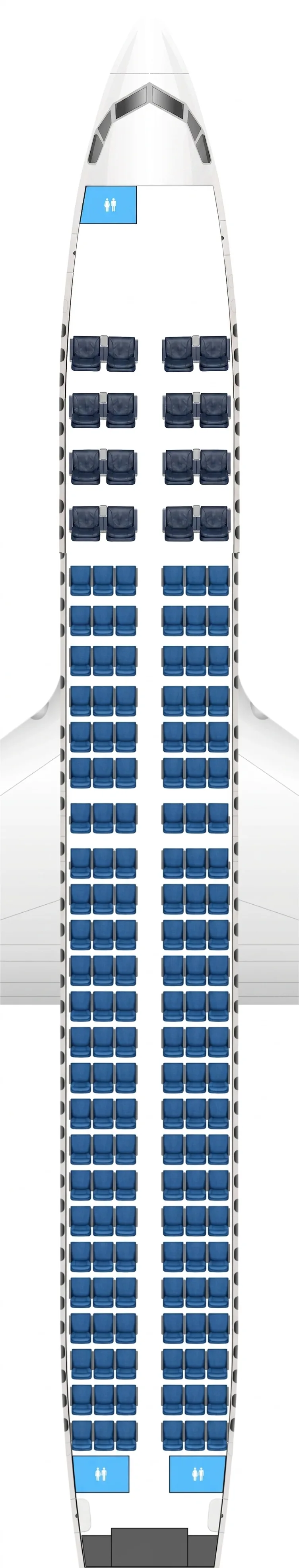 Copa Airlines Boeing 737-800 seat map
