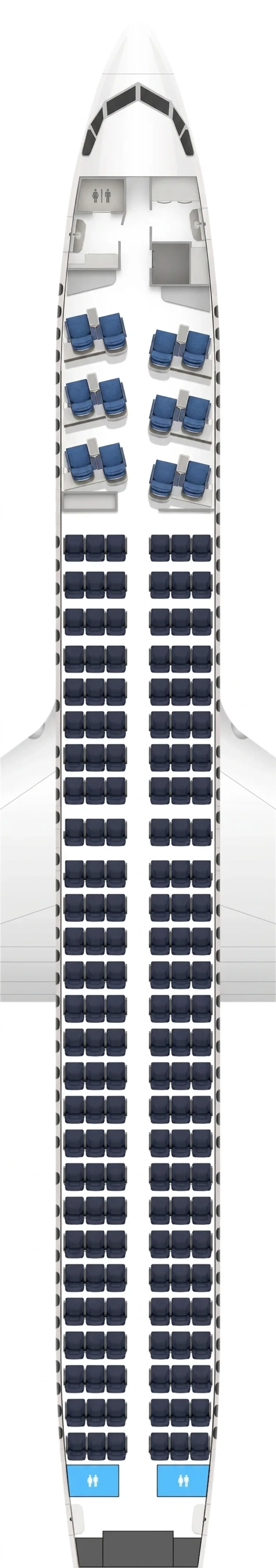 Copa Airlines Boeing 737 MAX 9 seat map
