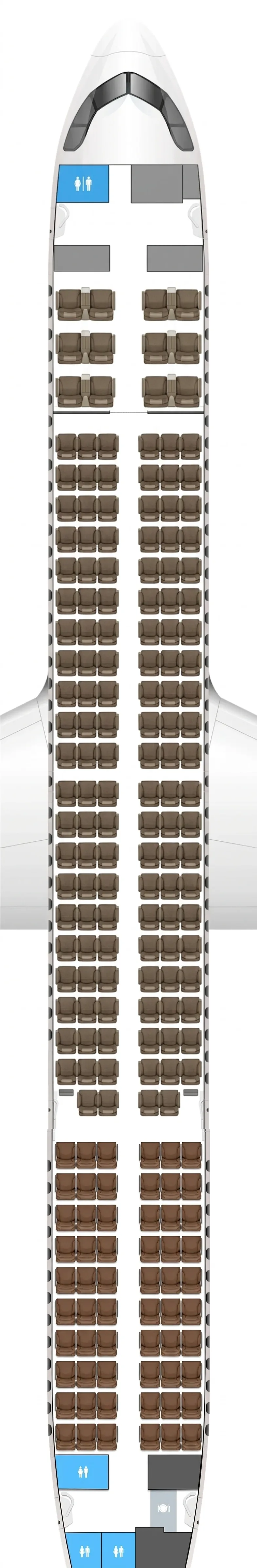 Cathay Pacific Airbus A321neo seat map