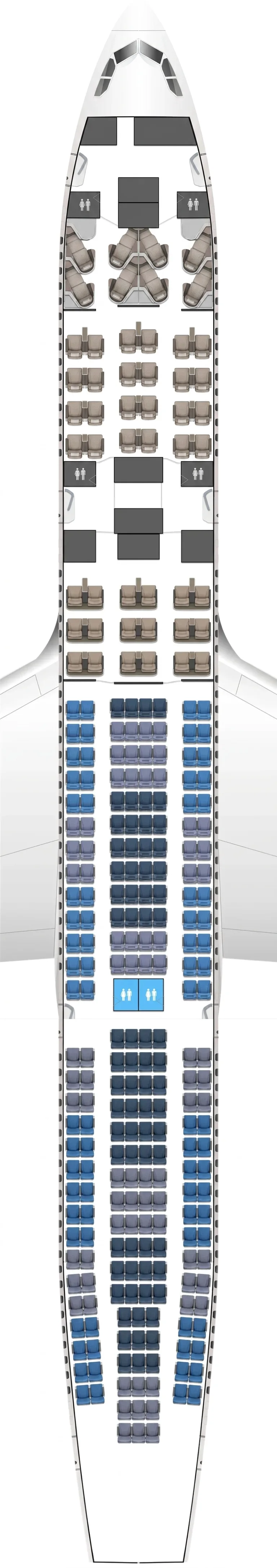 Cathay Pacific Airbus A330-300 seat map