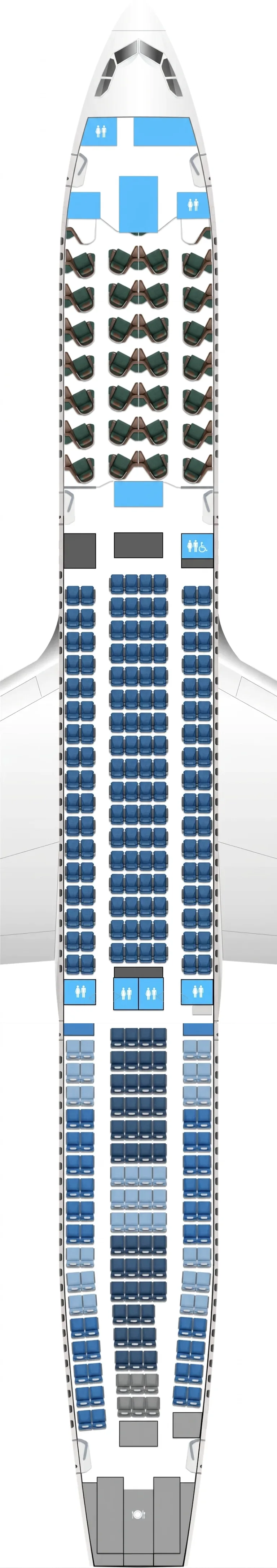 Cathay Pacific Airbus A330-300 seat map