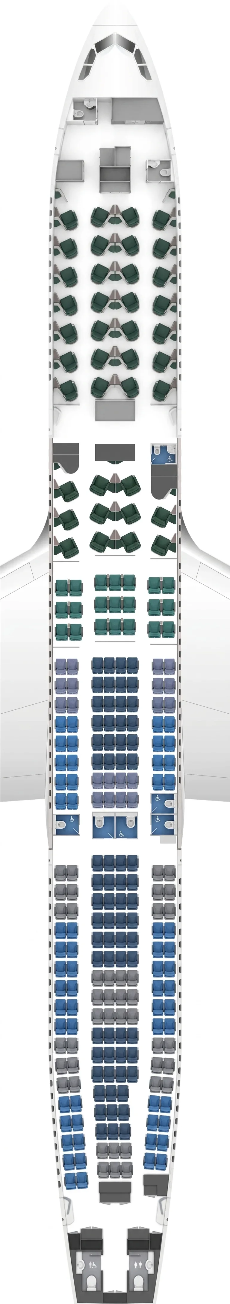 Cathay Pacific Airbus A330-300 seat map
